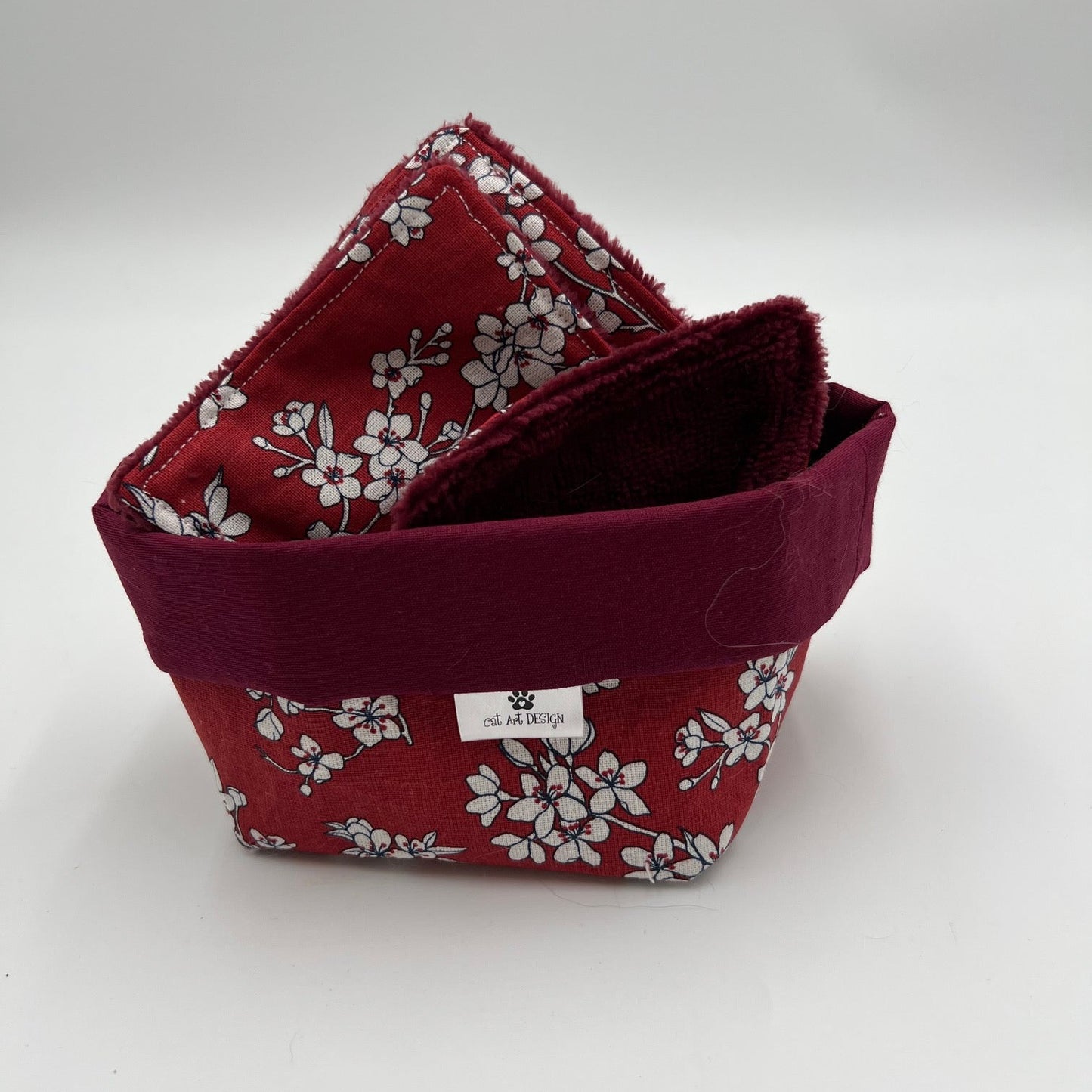 BABYBOX coton cerisier rouge/bordeau