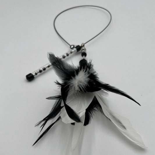 PLUMEAU SWING - Noir & blanc