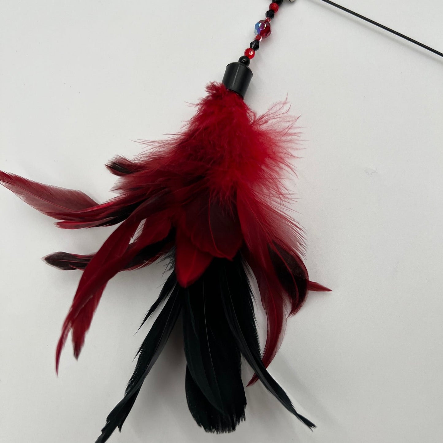 PLUMEAU SWING - Noir & rouge