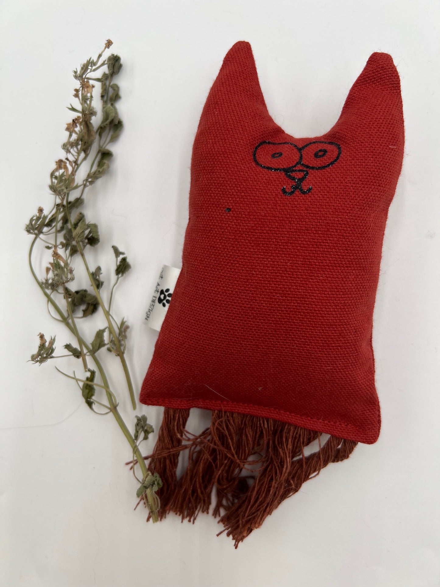 TIMINOU - Petit chat malin à l'herbe à chat terracotta