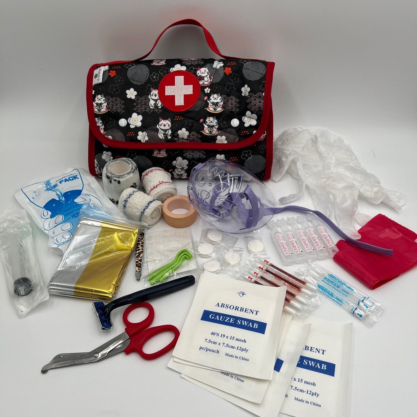 CAT RESCUE - Trousse premier secours lucky cat noire