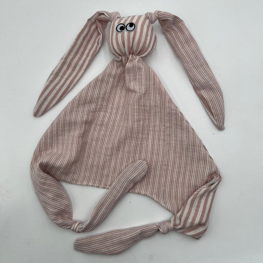 🐰 CRAZY LAPINOU - Doudou géant tout doux rayure rose ou vert