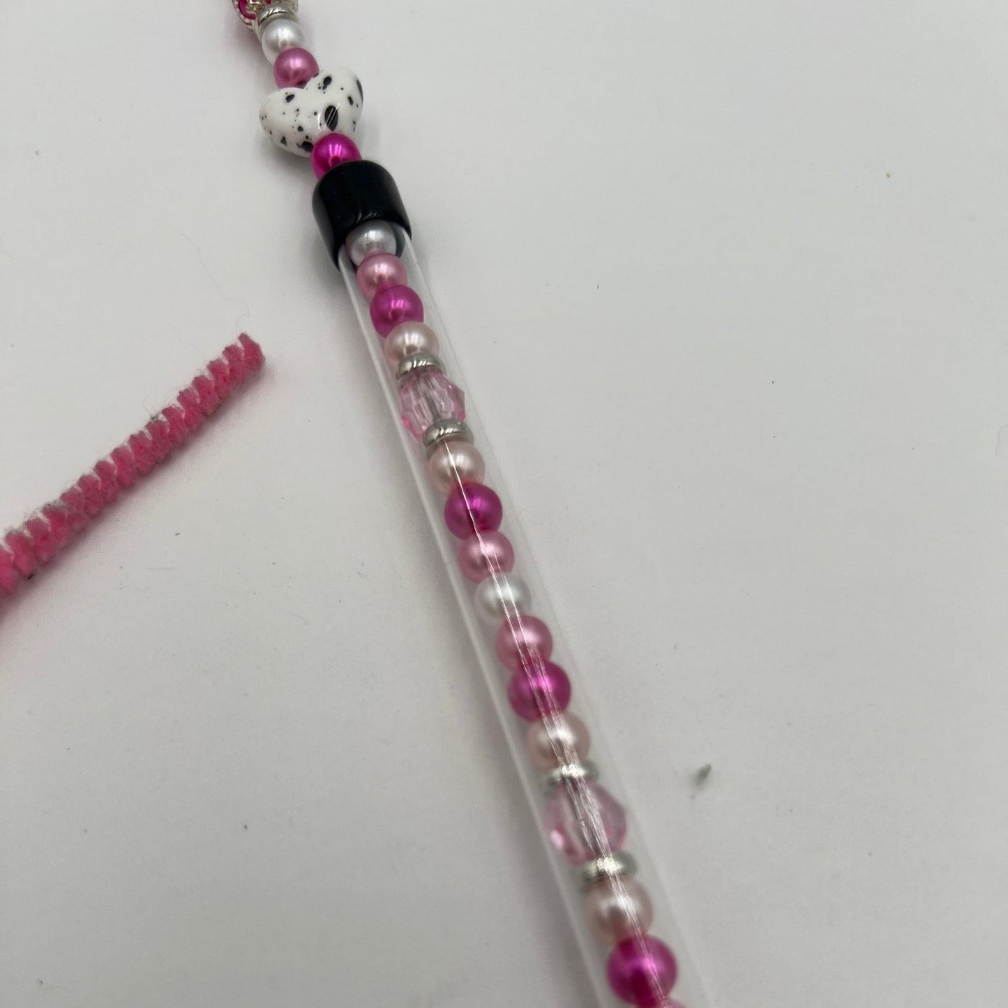 PLUMEAU ASTICOT - coeur et rose