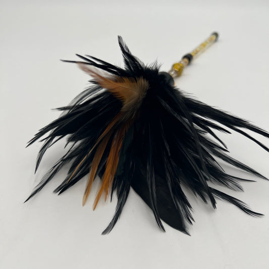 PLUMEAU BIJOU - Collection perle G jaune