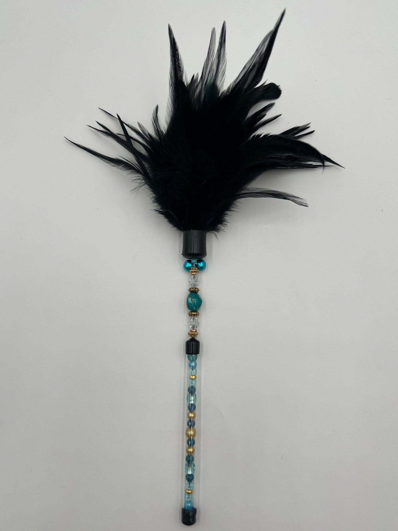 PLUMEAU BIJOU - Collection perle G turquoise