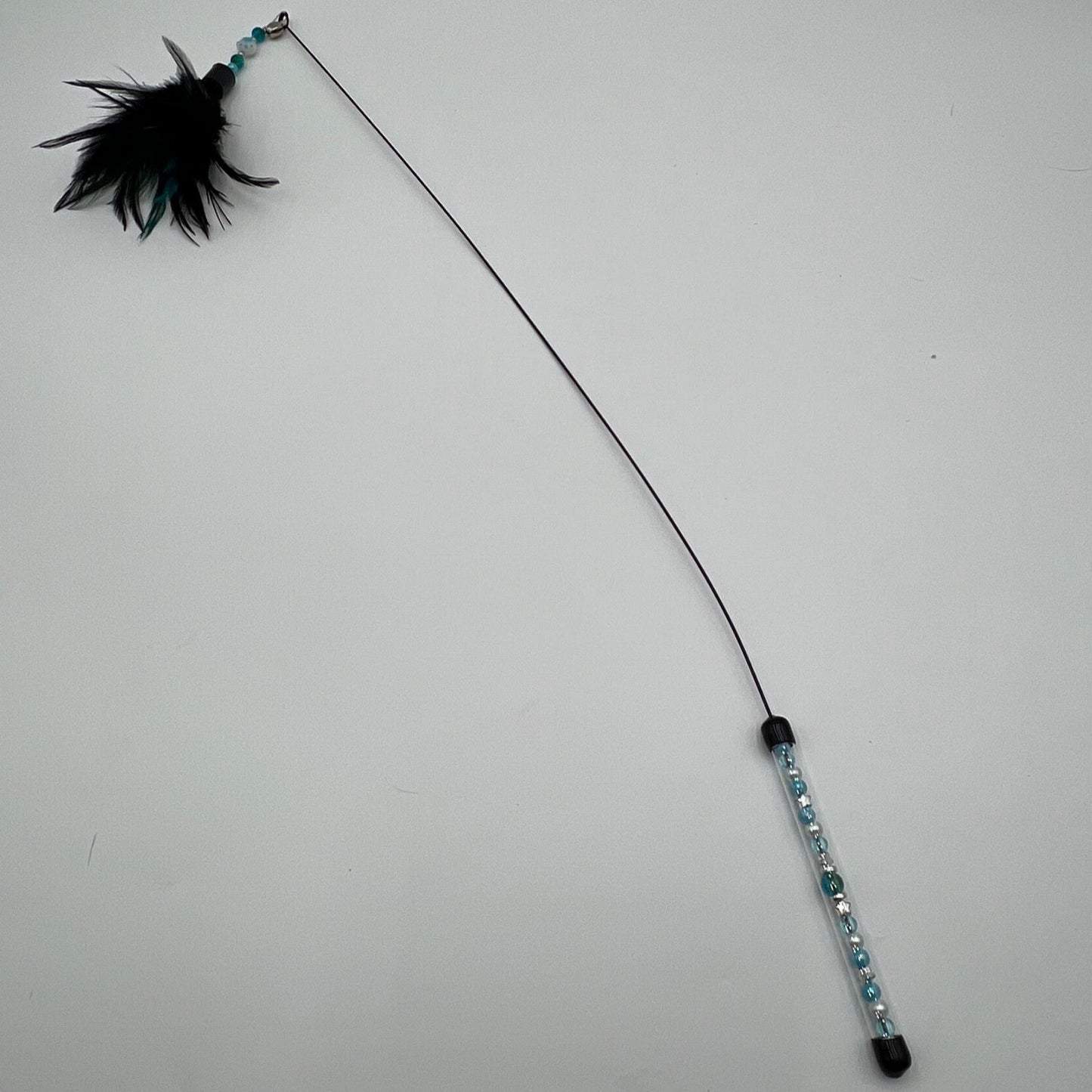 PLUMEAU SWING - Bleu vert & argent