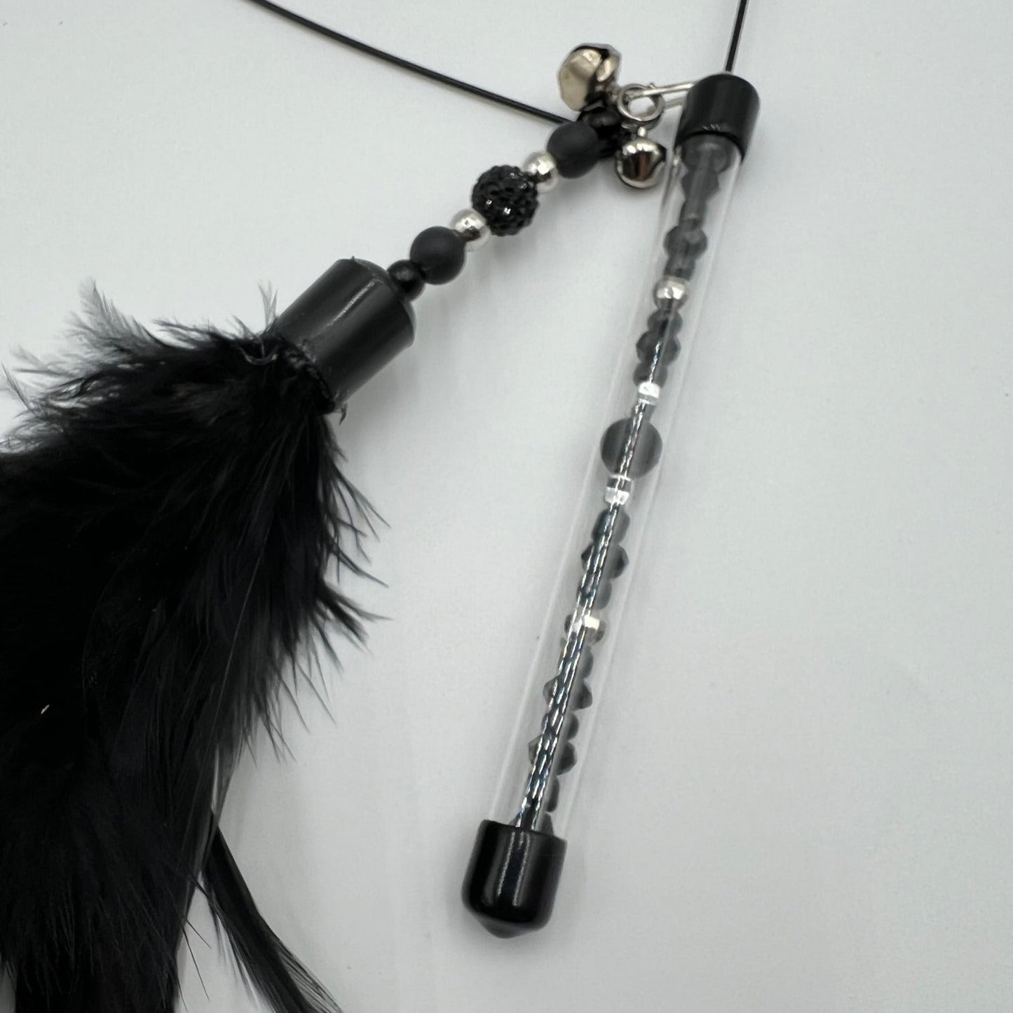 PLUMEAU SWING - Noir & argent