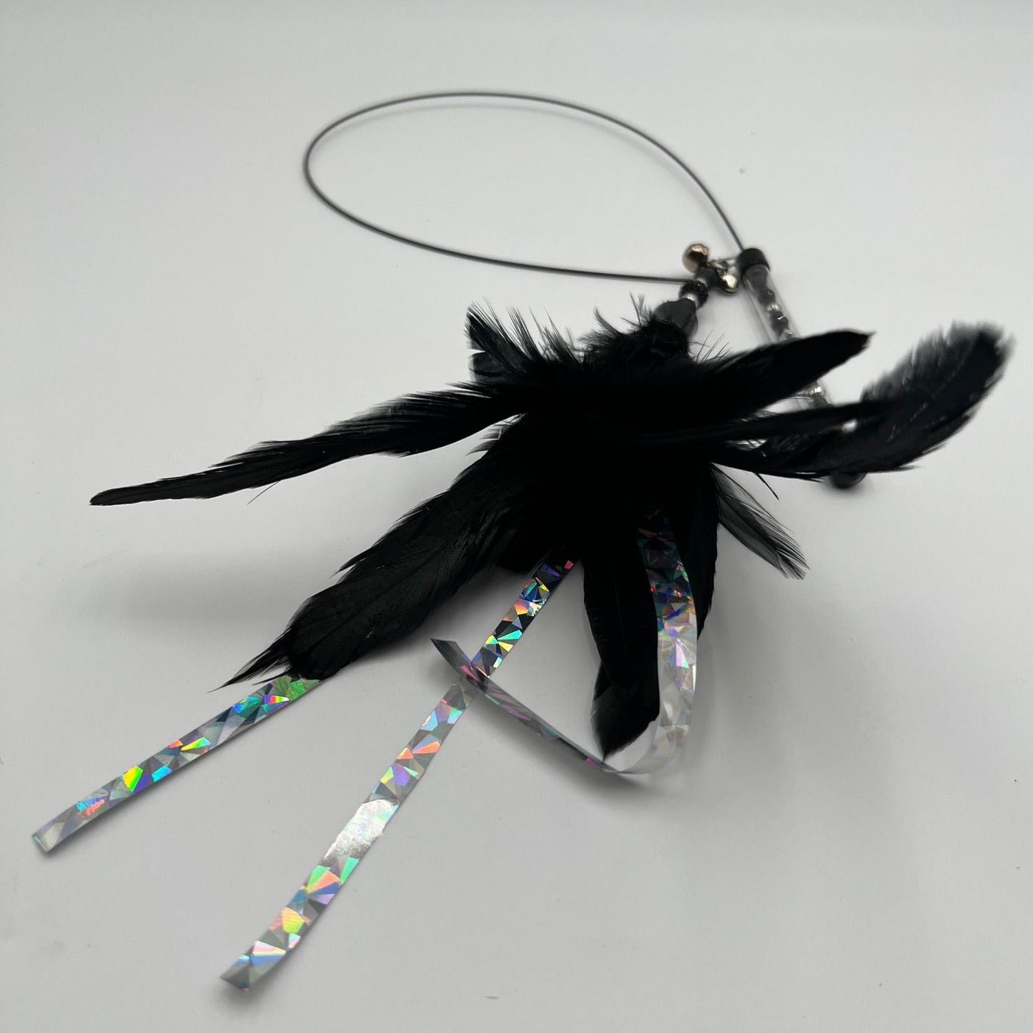 PLUMEAU SWING - Noir & argent