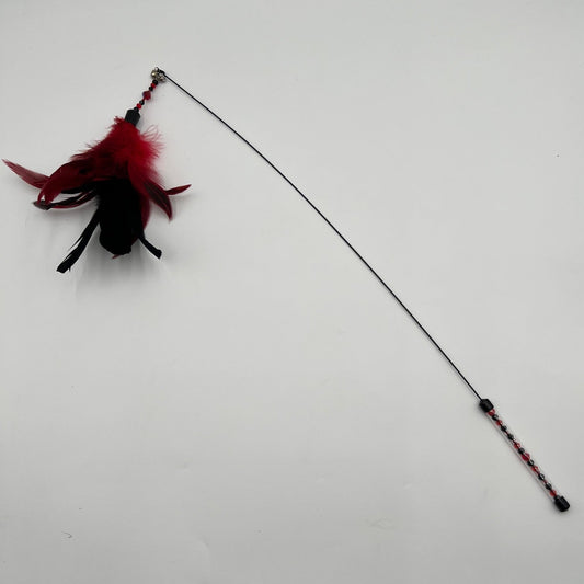 PLUMEAU SWING - Noir & rouge