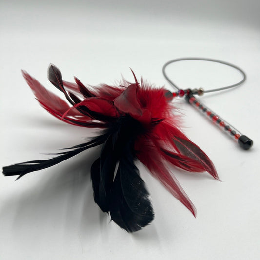 PLUMEAU SWING - Noir & rouge