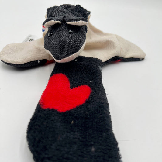 RATAPLA PREMIUM - Jouet sensoriel ST Felix noir coeur rouge