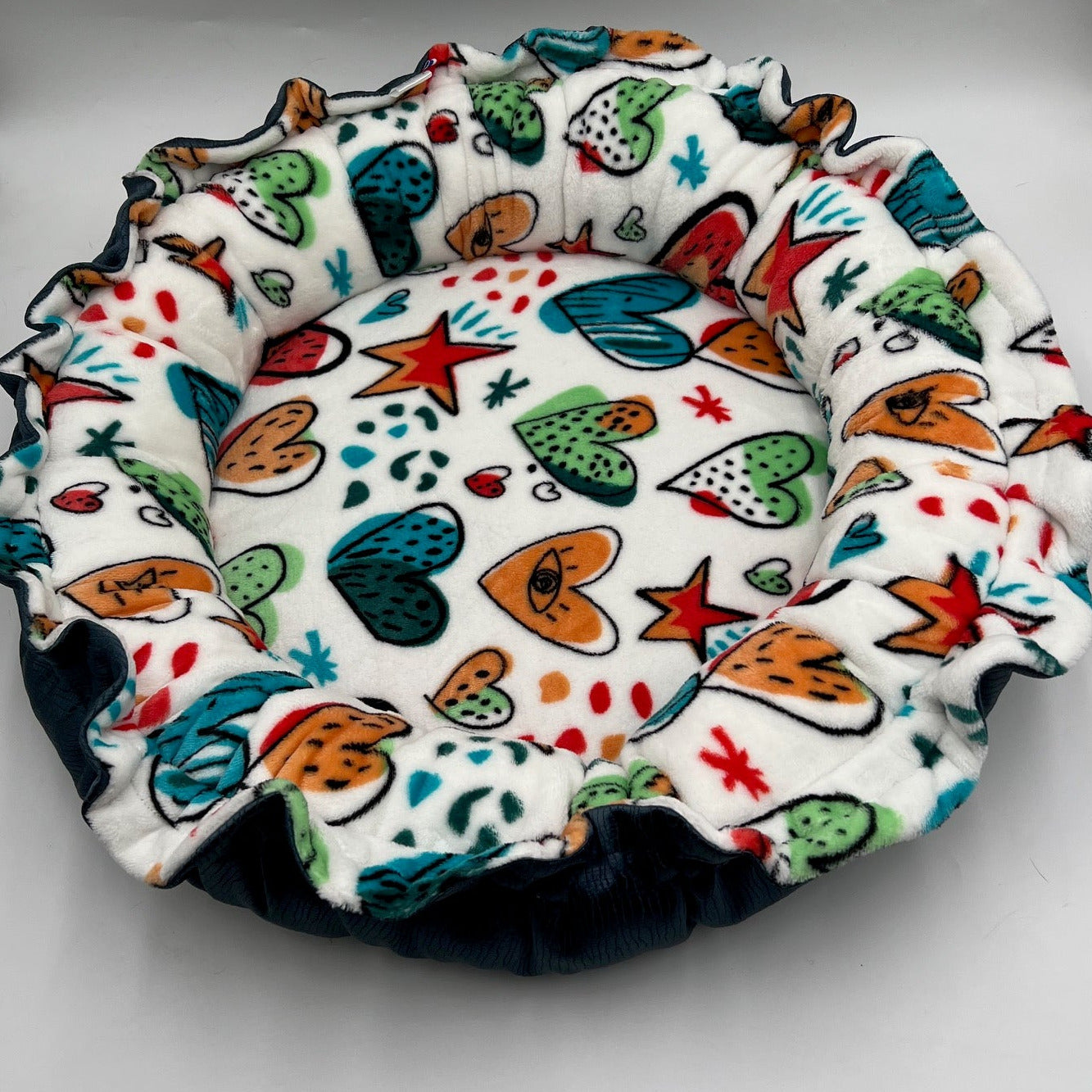 ROSALI St Felix multicoloured heart cushion