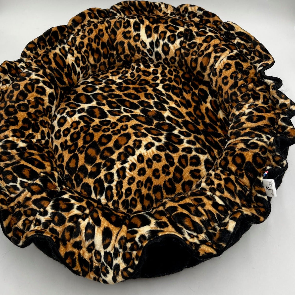 ROSALI Leopard velvet cushion